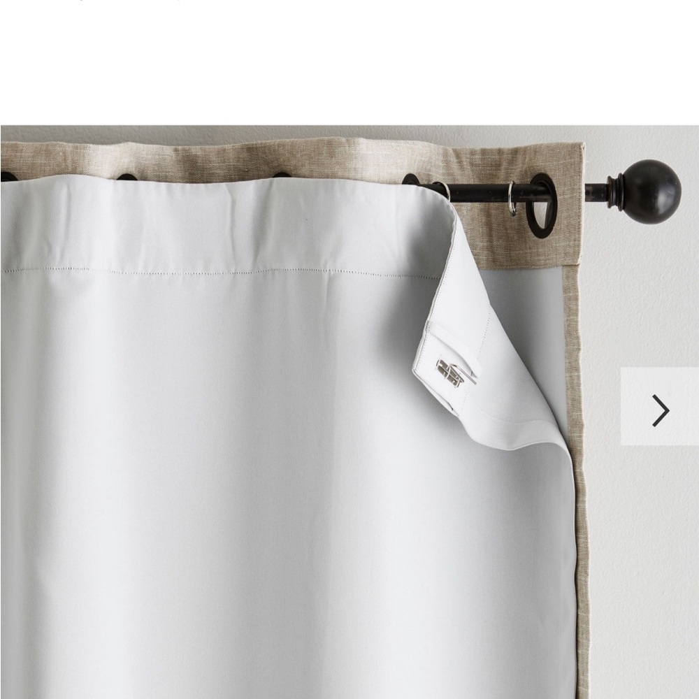 NWT Pottery Barn Universal Blackout Curtain Liner